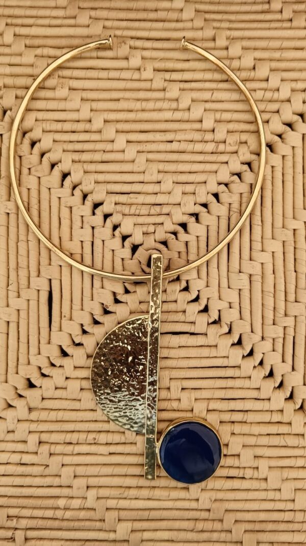 collier pierre bleu